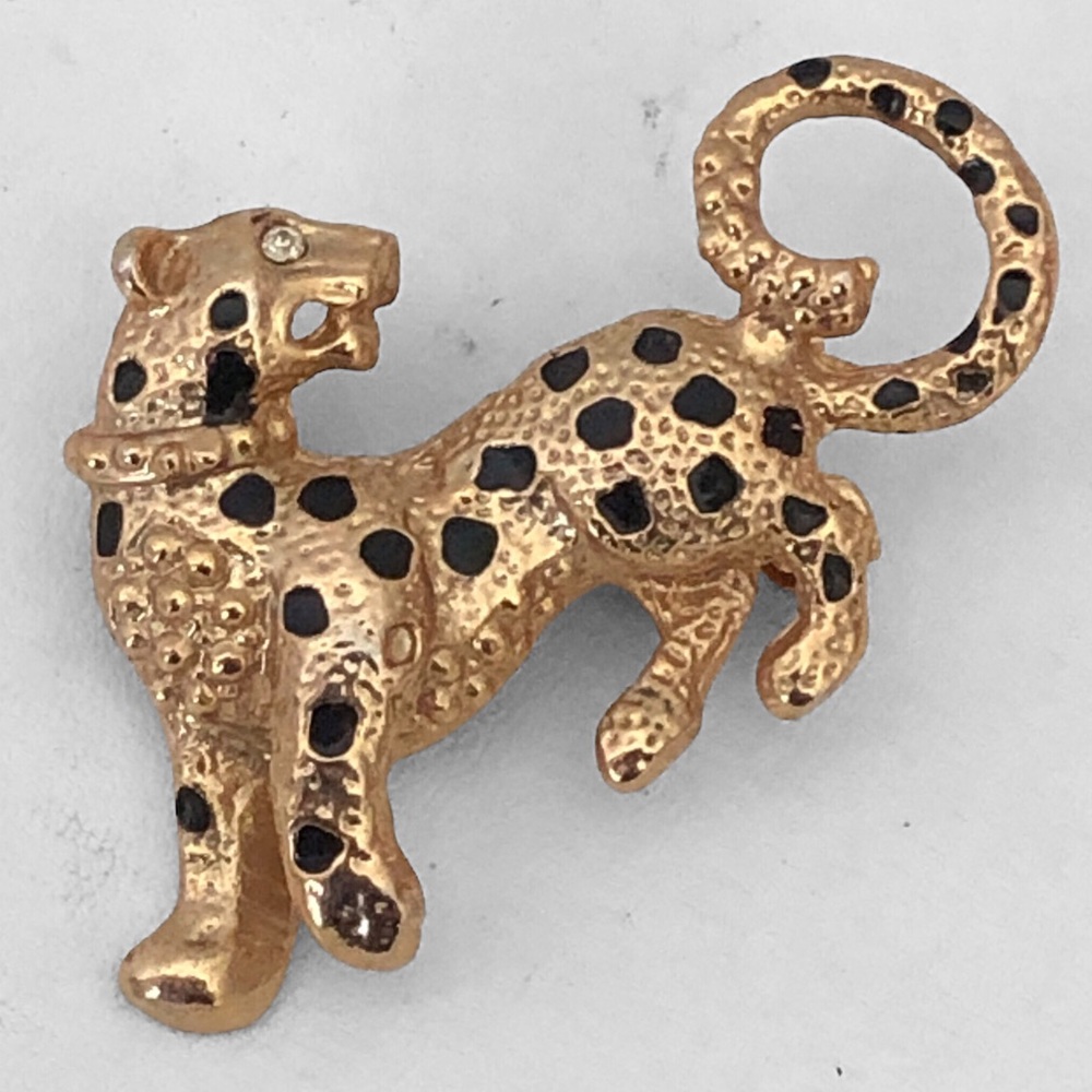 Vintage Leopard Brooch